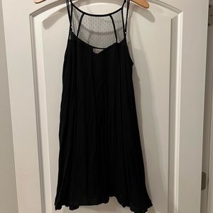 Black spaghetti strap dress